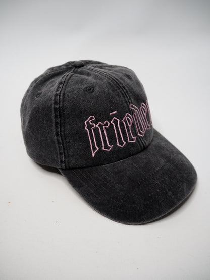 frieden Cap Pink on washed Black