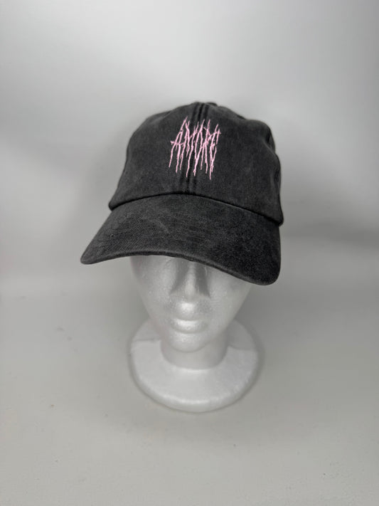 frieden Amore Cap Pink on washed Black
