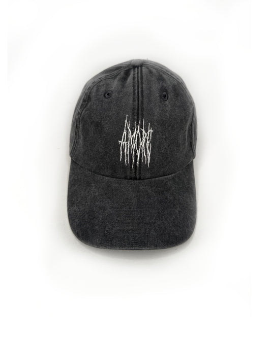 frieden Amore Cap White on washed Black