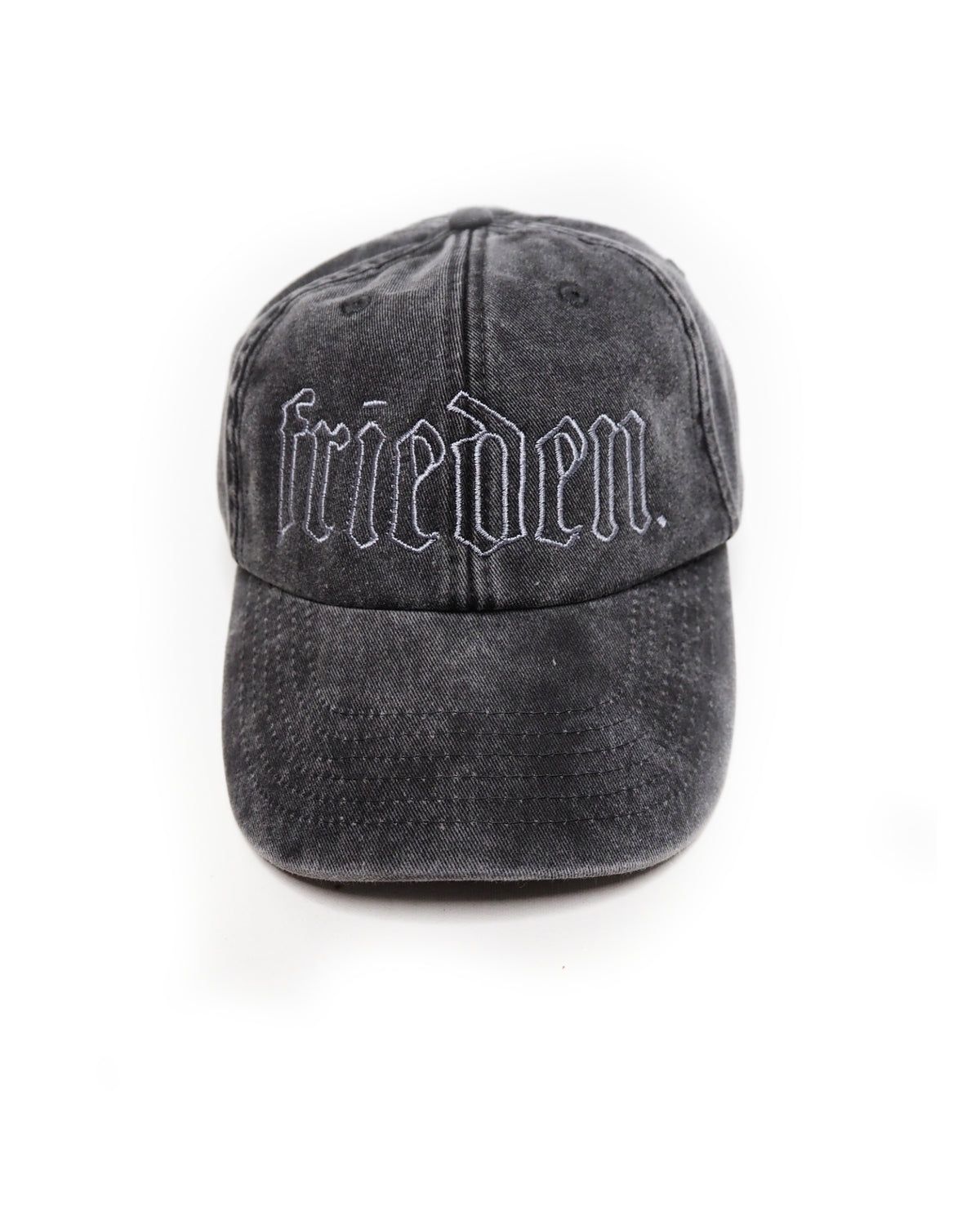 frieden Cap Grey on washed Black