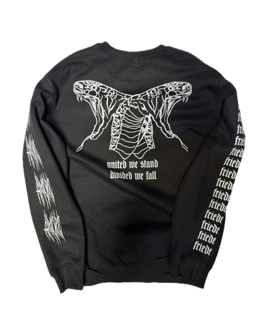 frieden Twin Cobra Crewneck – Black