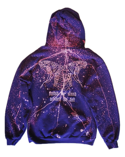 frieden Twin Cobra Bleached Hoodie Purple – 1/1