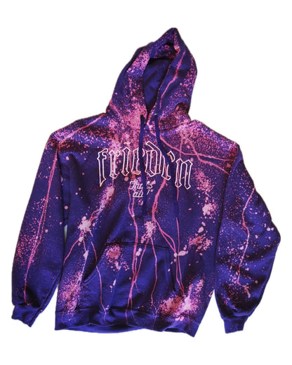 frieden Twin Cobra Bleached Hoodie Purple – 1/1