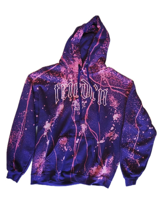 frieden Twin Cobra Bleached Hoodie Purple – 1/1
